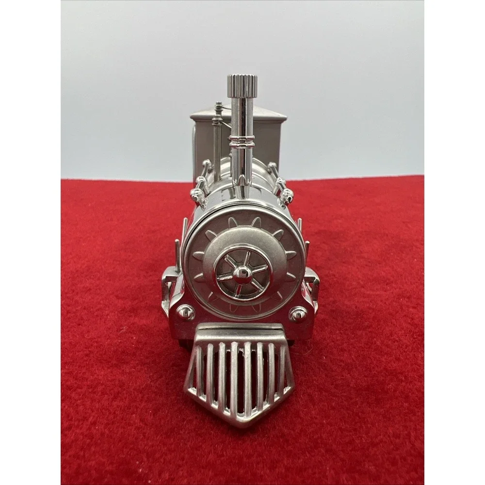 Small‎ Solid Metal Steam Train Desktop quarts Clock Japan Movement